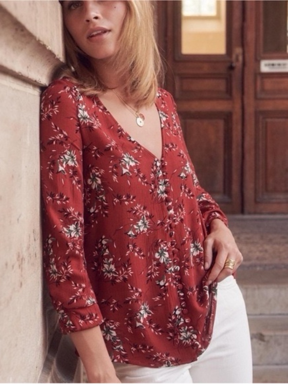 Sezane Floral shirt / blouse